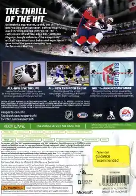 NHL 14 (USA) box cover back